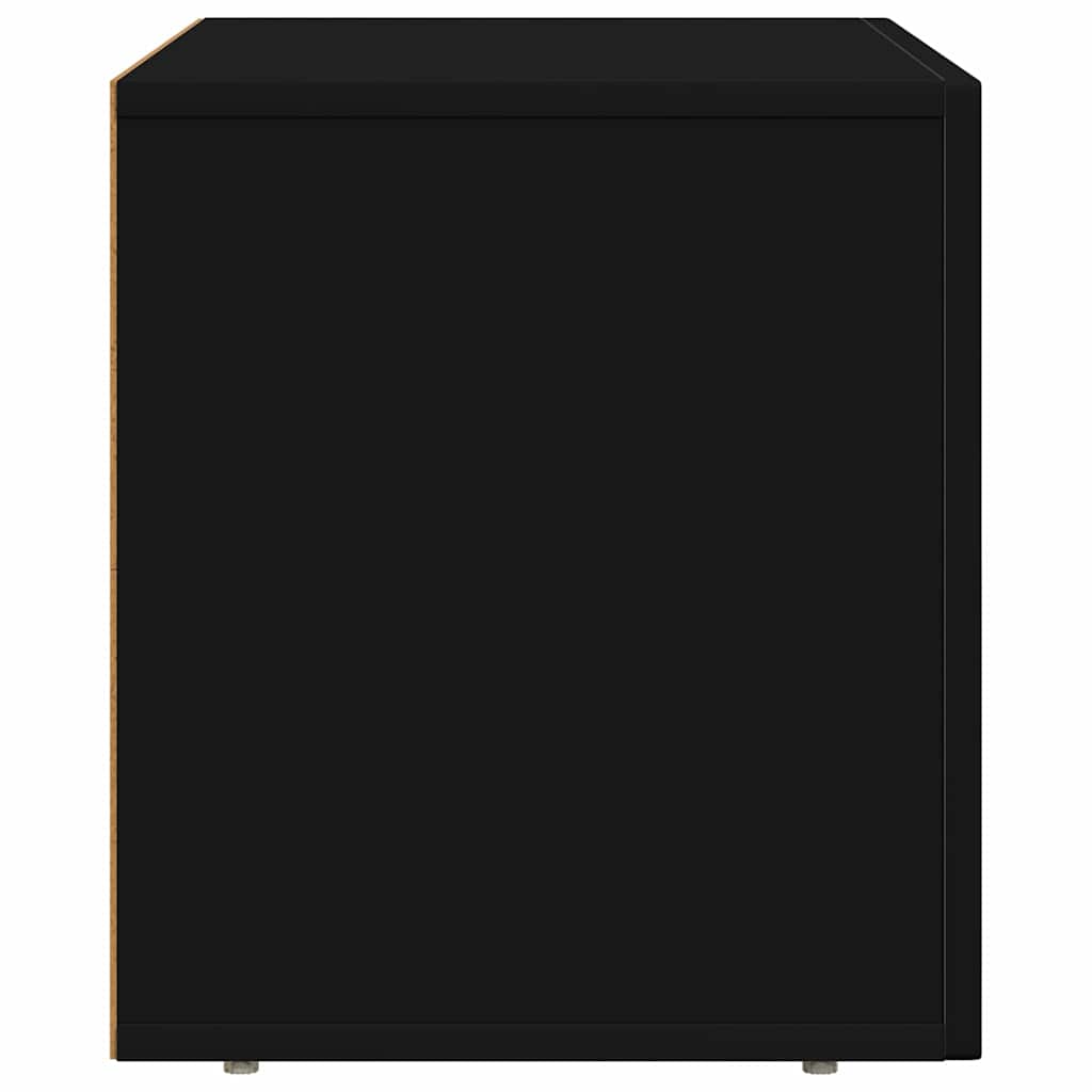 vidaXL TV Cabinet ELST 60 x 35 x 40 cm Black Engineered Wood 6