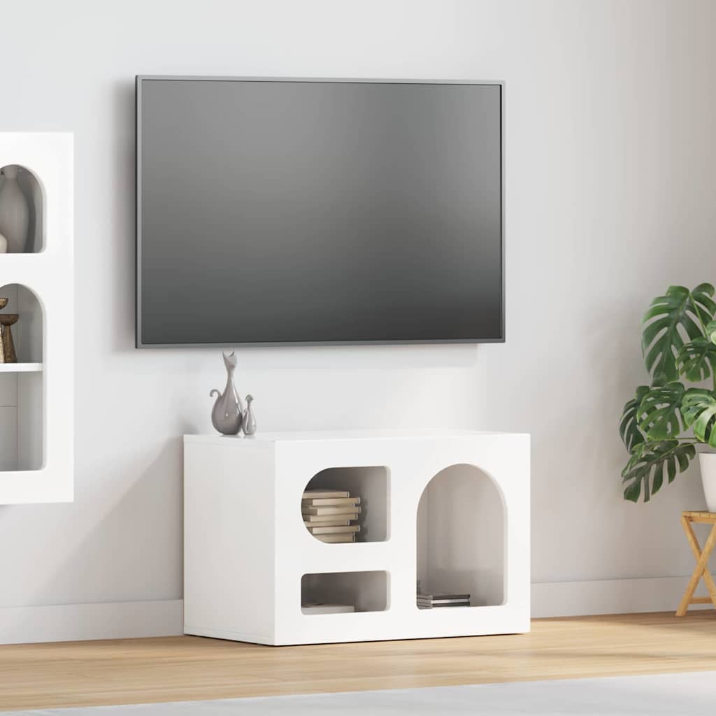 vidaXL TV Cabinet ELST 60 x 35 x 40 cm High Gloss White 1