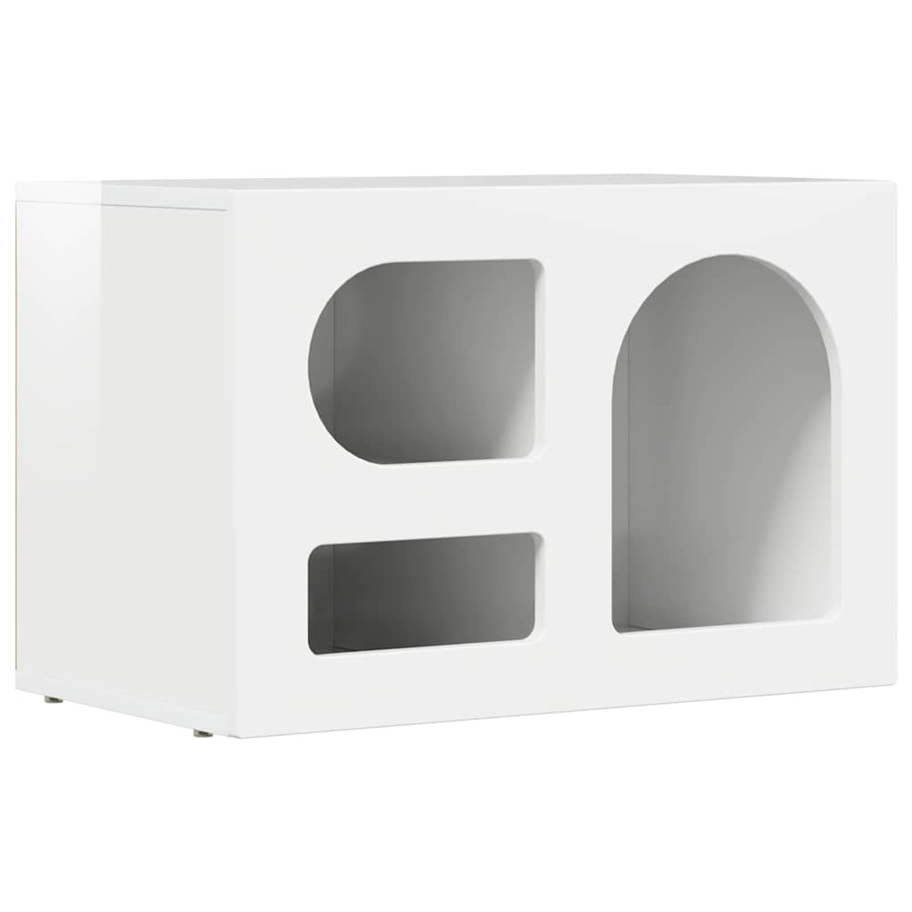 vidaXL TV Cabinet ELST 60 x 35 x 40 cm High Gloss White 2