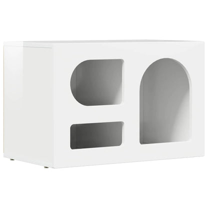 vidaXL TV Cabinet ELST 60 x 35 x 40 cm High Gloss White 2