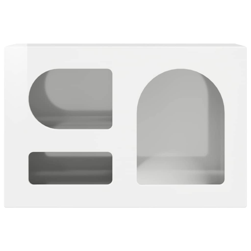 vidaXL TV Cabinet ELST 60 x 35 x 40 cm High Gloss White 5