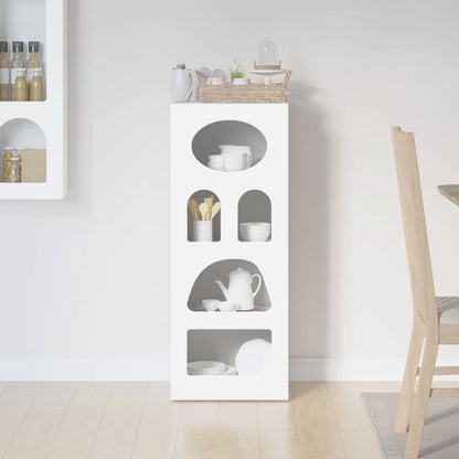 vidaXL Sideboard ELST White 40 x 35 x 100.5 cm Engineered Wood 4