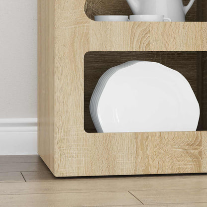 vidaXL Sideboard ELST Sonoma Oak 40 x 35 x 100.5 cm Engineered Wood 5