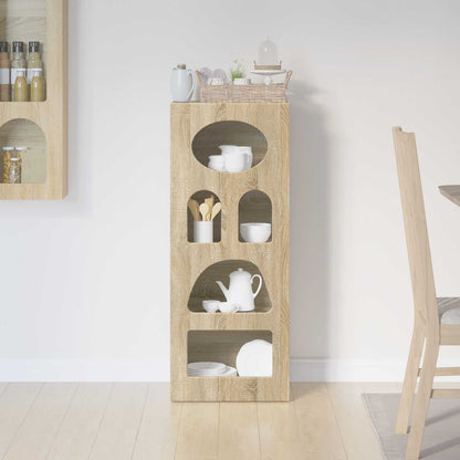vidaXL Sideboard ELST Sonoma Oak 40 x 35 x 100.5 cm Engineered Wood 4