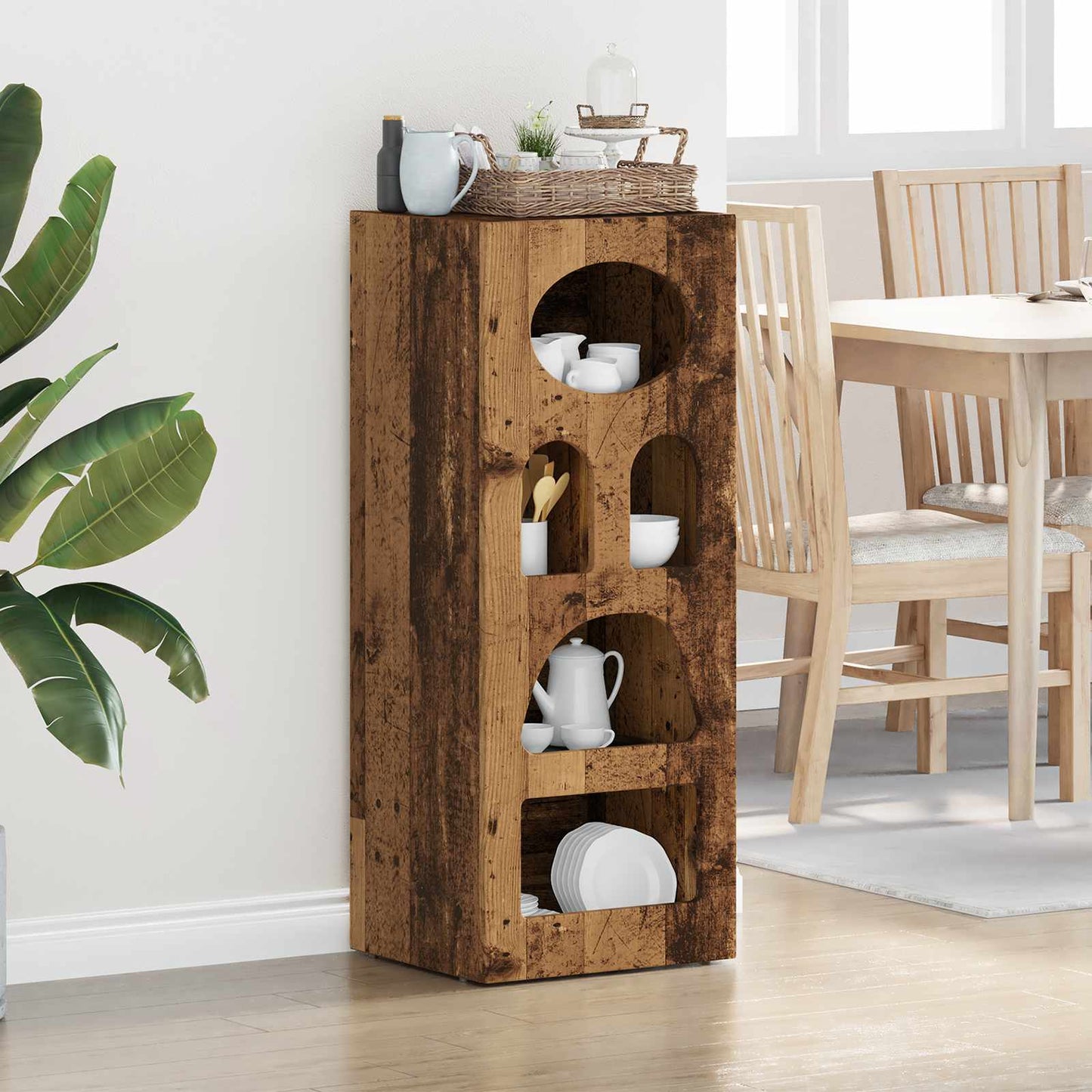 vidaXL Sideboard ELST Old Wood 40 x 35 x 100.5 cm Engineered Wood 1