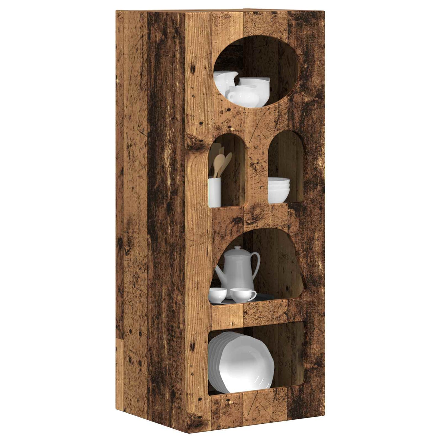 vidaXL Sideboard ELST Old Wood 40 x 35 x 100.5 cm Engineered Wood 3