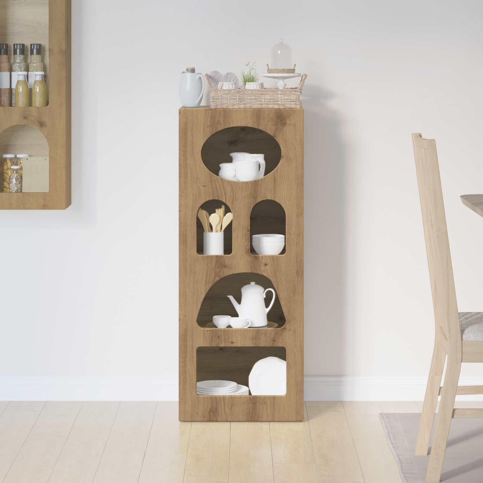 vidaXL Sideboard ELST Artisan Oak 40 x 35 x 100.5 cm Engineered Wood 4