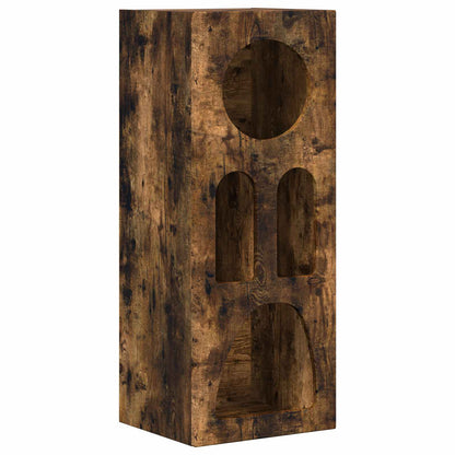 vidaXL Sideboard ELST Smoked Oak 40 x 35 x 100.5 cm Engineered Wood 2