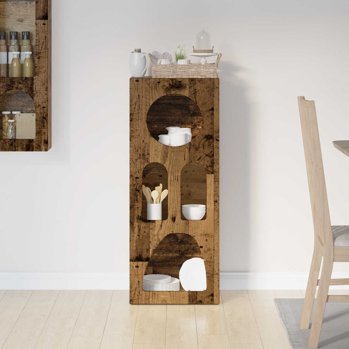 vidaXL Sideboard ELST Old Wood 40 x 35 x 100.5 cm Engineered Wood 4
