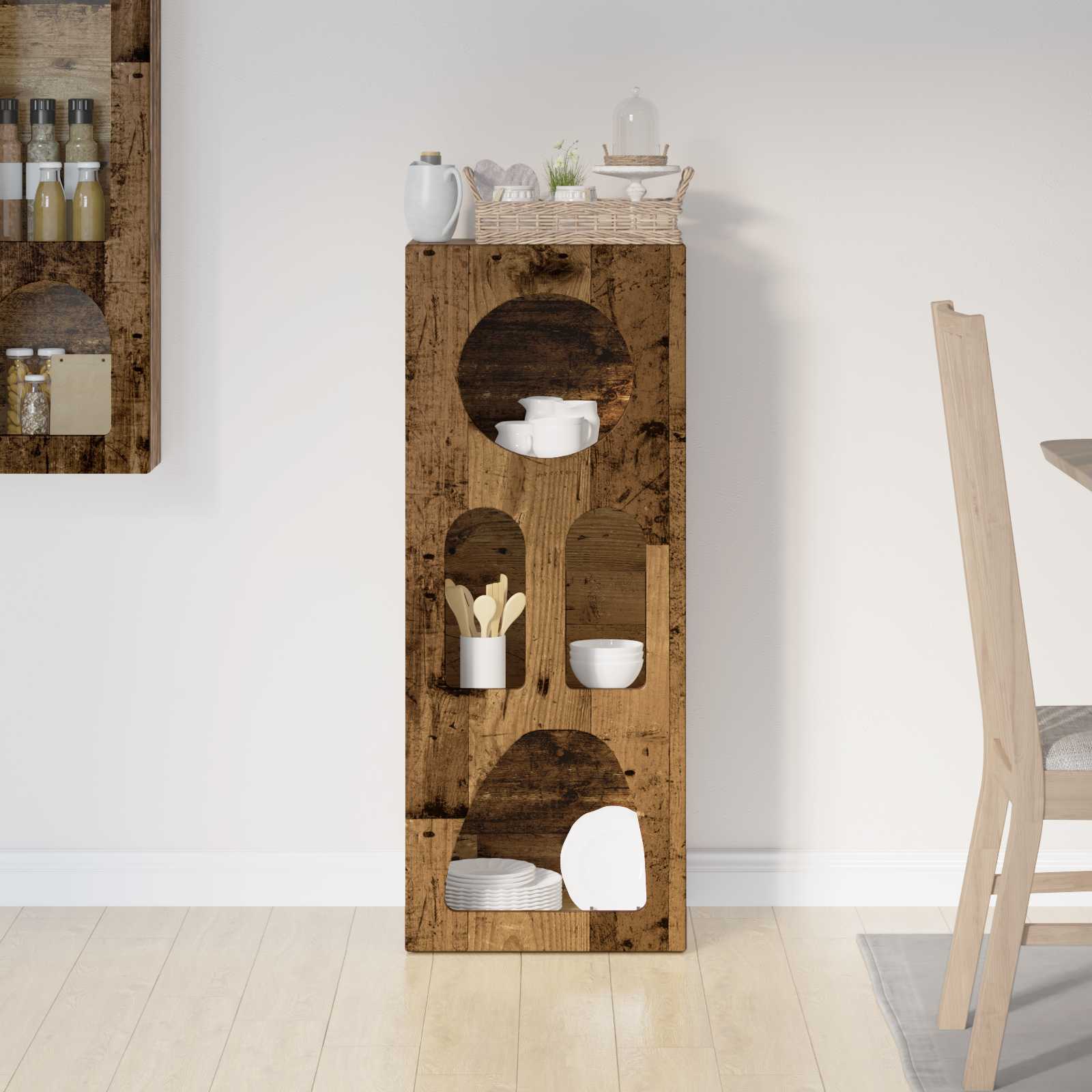 vidaXL Sideboard ELST Old Wood 40 x 35 x 100.5 cm Engineered Wood 4