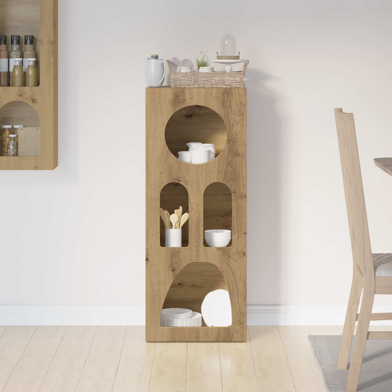 vidaXL Sideboard ELST Artisan Oak 40 x 35 x 100.5 cm Engineered Wood 4
