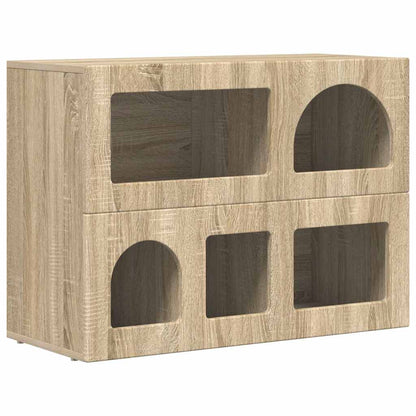 Sideboard ELST 80.5 x 35 x 59 cm Engineered Wood Sonoma oak
