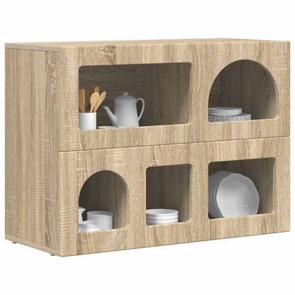 Sideboard ELST 80.5 x 35 x 59 cm Engineered Wood Sonoma oak