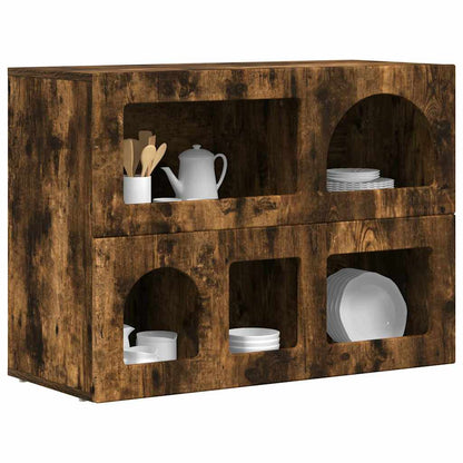 Sideboard ELST 80.5 x 35 x 59 cm Engineered Wood Smoked oak