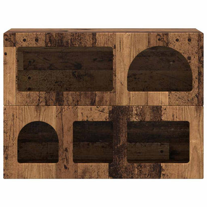 Sideboard ELST 80.5 x 35 x 59 cm Engineered Wood Old wood