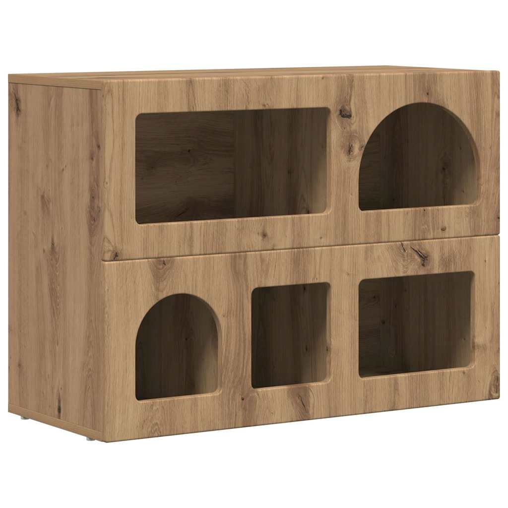 Sideboard ELST 80.5 x 35 x 59 cm Engineered Wood Artisan oak