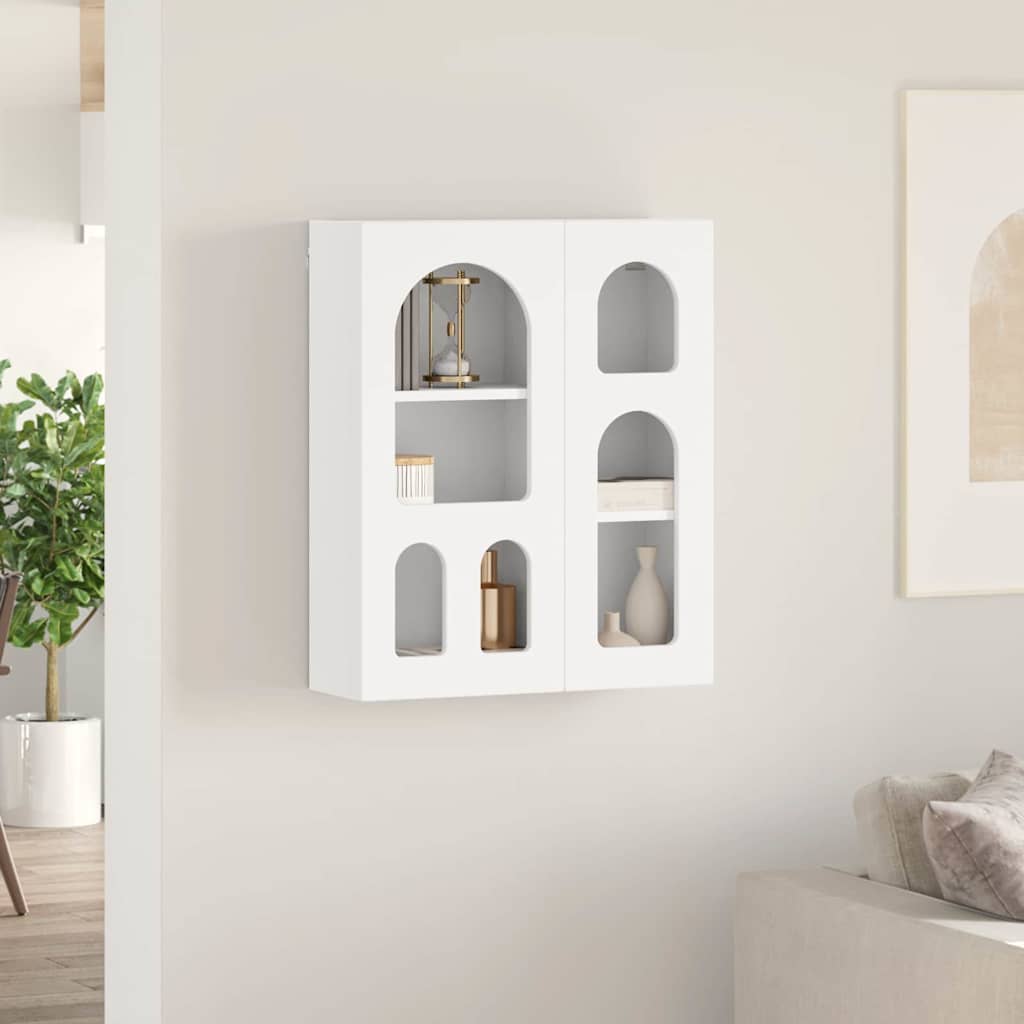 vidaXL Hanging Cabinet ELST White 59 x 20 x 71.5 cm Engineered Wood 4