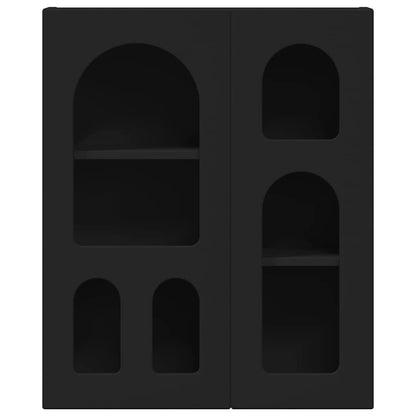vidaXL Hanging Cabinet ELST Black 59 x 20 x 71.5 cm Engineered Wood 5