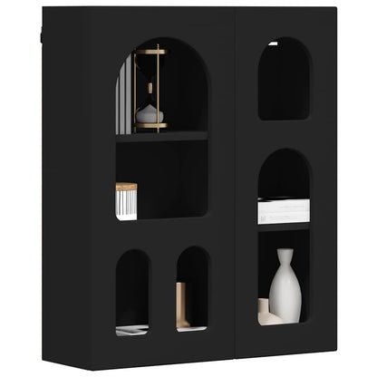 vidaXL Hanging Cabinet ELST Black 59 x 20 x 71.5 cm Engineered Wood 3
