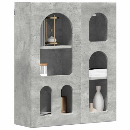 vidaXL Hanging Cabinet with Shelf ELST Concrete Grey 59 x 20 x 71.5 cm 3