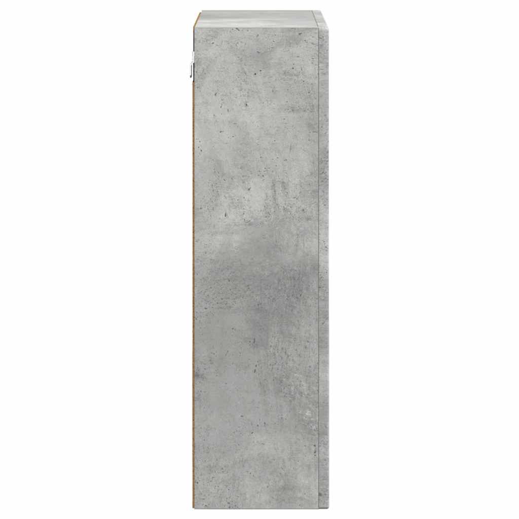 vidaXL Hanging Cabinet with Shelf ELST Concrete Grey 59 x 20 x 71.5 cm 6