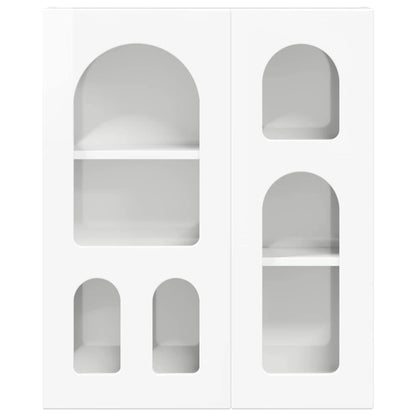 vidaXL Hanging Cabinet ELST High Gloss White 59 x 20 x 71.5 cm 5