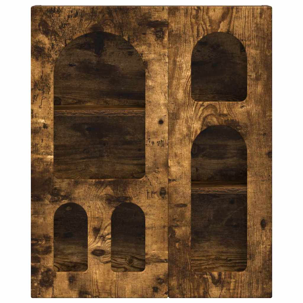 vidaXL Hanging Cabinet with Shelf ELST Smoked Oak 59 x 20 x 71.5 cm 5