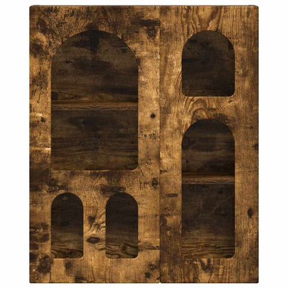 vidaXL Hanging Cabinet with Shelf ELST Smoked Oak 59 x 20 x 71.5 cm 5