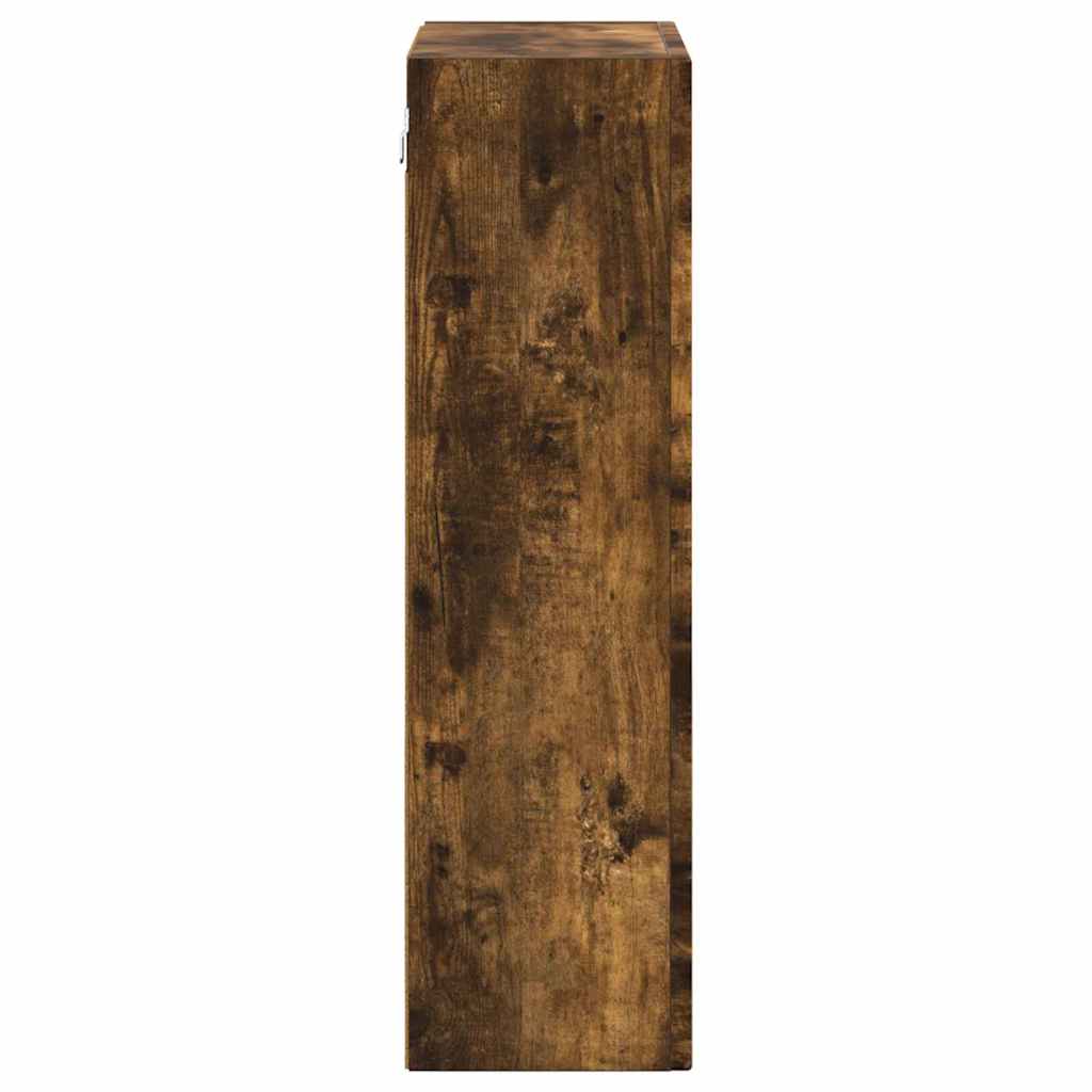 vidaXL Hanging Cabinet with Shelf ELST Smoked Oak 59 x 20 x 71.5 cm 6