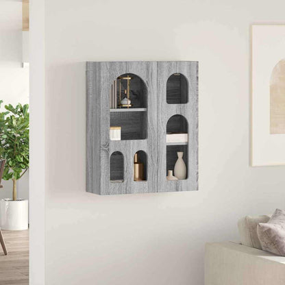 vidaXL Hanging Cabinet with Shelf ELST Grey Sonoma 59 x 20 x 71.5 cm 4