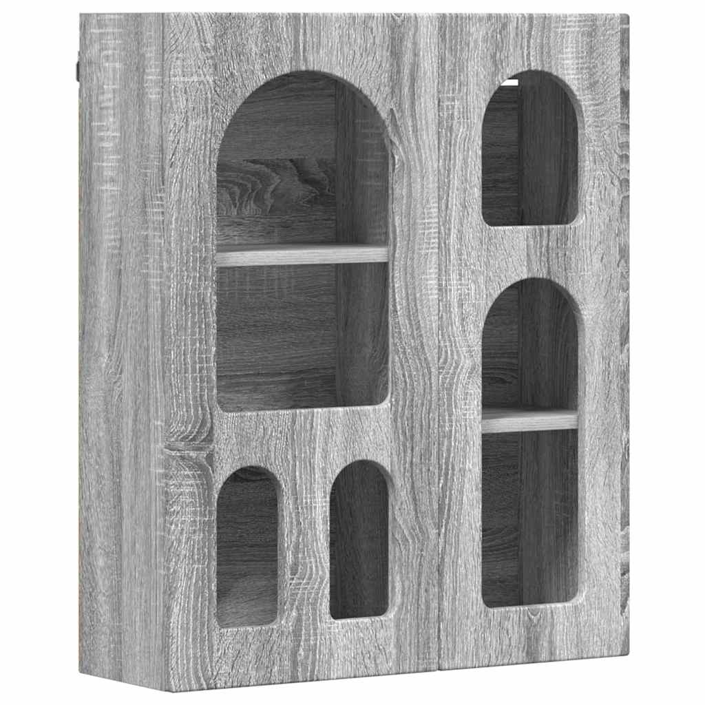 Hanging Cabinet with Shelf ELST 59 x 20 x 71.5 cm Grey sonoma