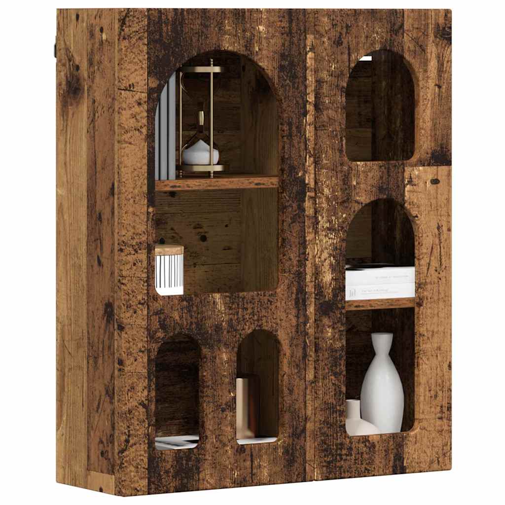 vidaXL Hanging Cabinet ELST Old Wood 59 x 20 x 71.5 cm Engineered Wood 3