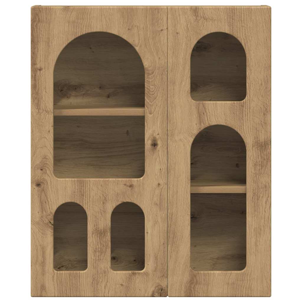vidaXL Hanging Cabinet with Shelf ELST Artisan Oak 59 x 20 x 71.5 cm 5