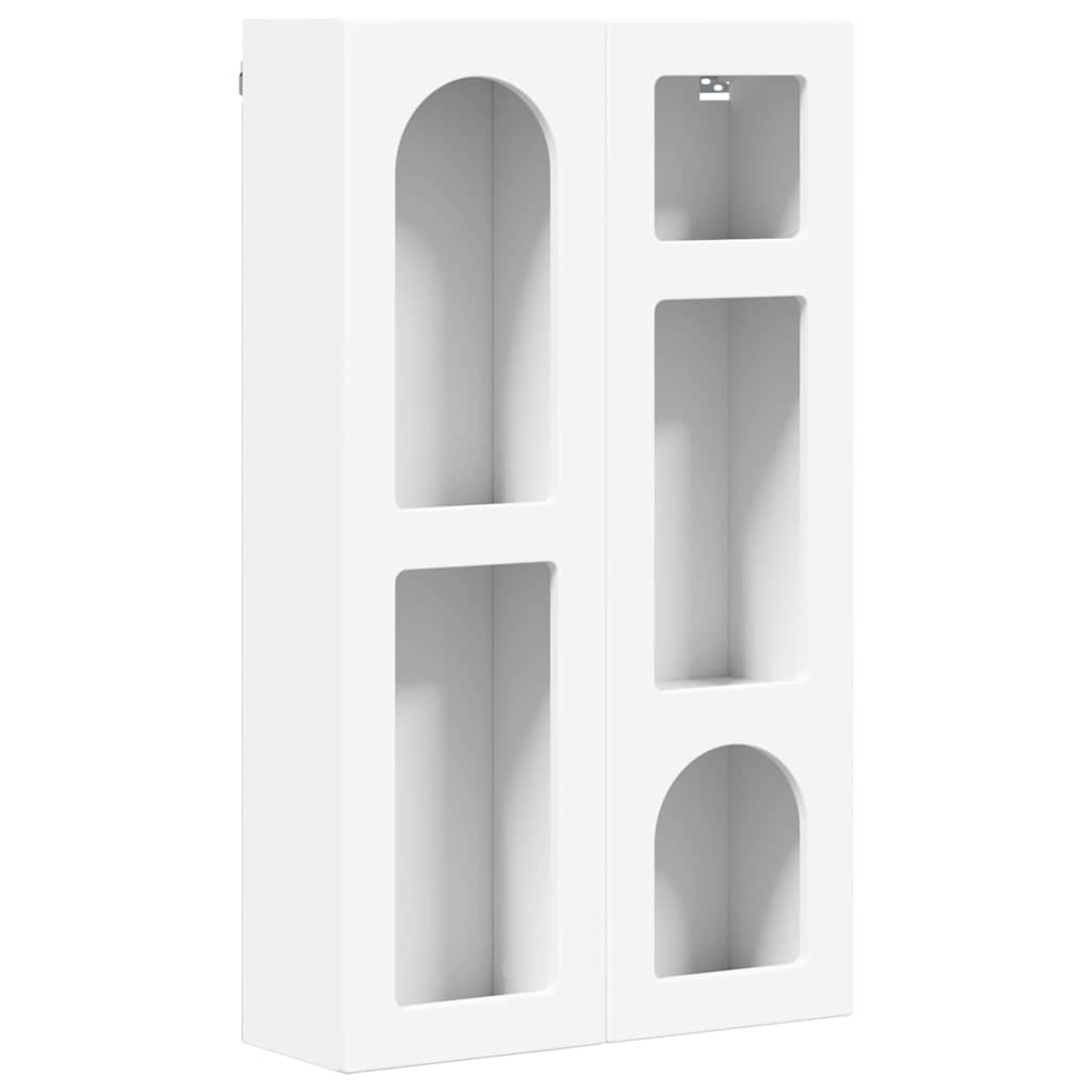vidaXL Hanging Cabinet ELST White 59 x 20 x 100 cm Engineered Wood 2