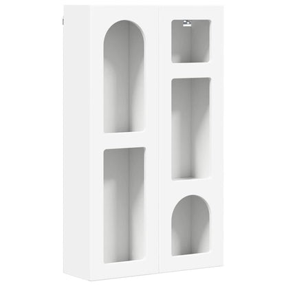 vidaXL Hanging Cabinet ELST White 59 x 20 x 100 cm Engineered Wood 2