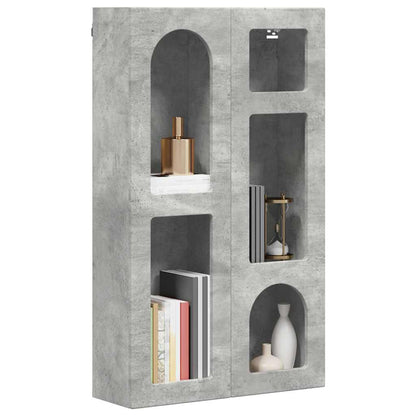 vidaXL Hanging Cabinet with Shelf ELST Concrete Grey 59 x 20 x 100 cm 3