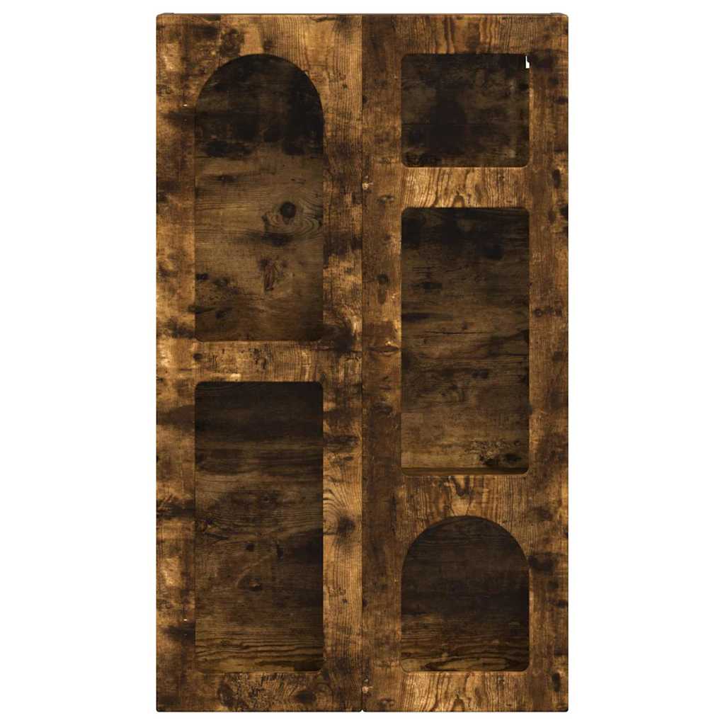 vidaXL Hanging Cabinet with Shelf ELST Smoked Oak 59 x 20 x 100 cm 5