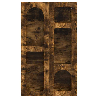 vidaXL Hanging Cabinet with Shelf ELST Smoked Oak 59 x 20 x 100 cm 5