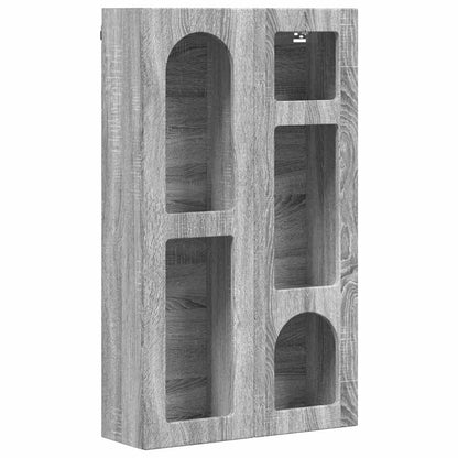 vidaXL Hanging Cabinet with Shelf ELST Grey Sonoma 59 x 20 x 100 cm 2