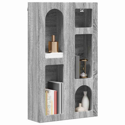 vidaXL Hanging Cabinet with Shelf ELST Grey Sonoma 59 x 20 x 100 cm 3