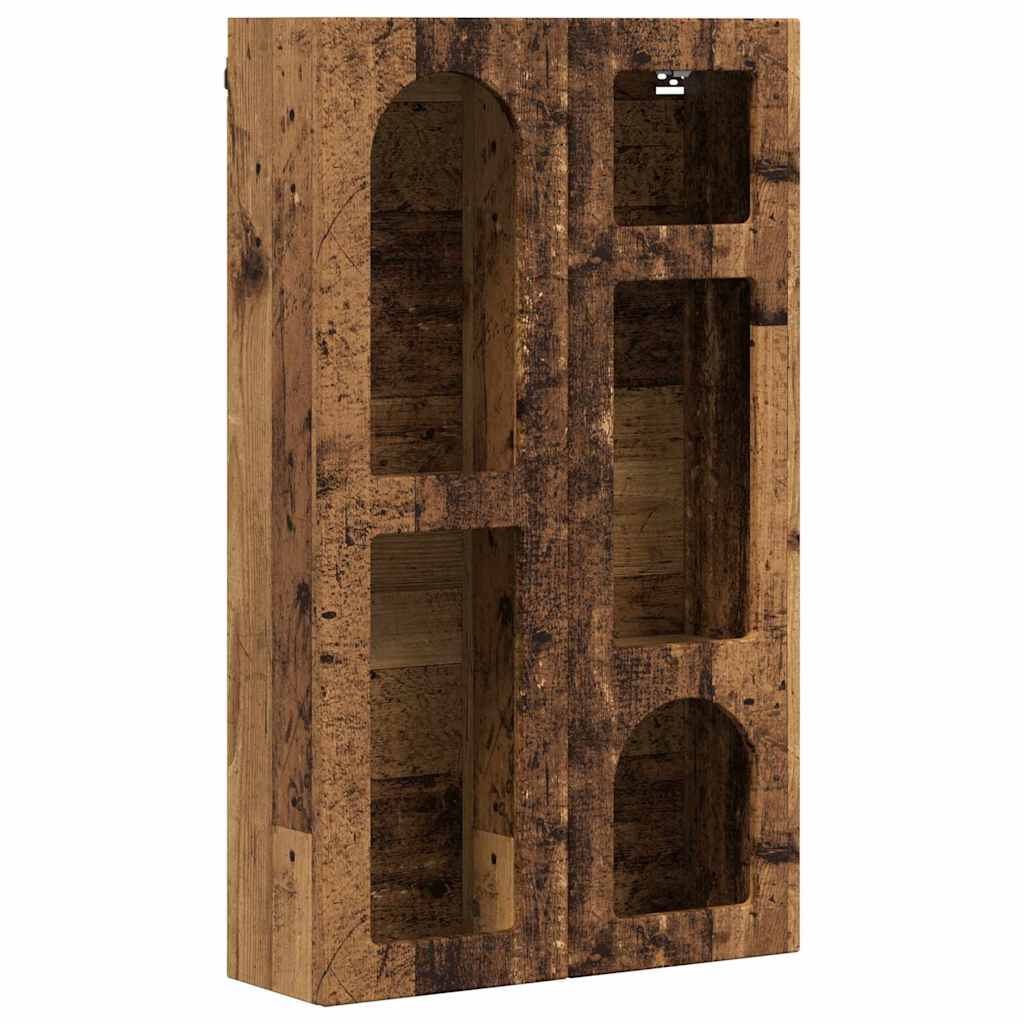 vidaXL Hanging Cabinet ELST Old Wood 59 x 20 x 100 cm Engineered Wood 2