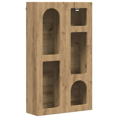 vidaXL Hanging Cabinet with Shelf ELST Artisan Oak 59 x 20 x 100 cm 2