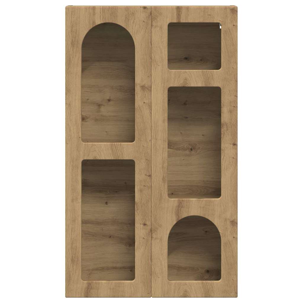 vidaXL Hanging Cabinet with Shelf ELST Artisan Oak 59 x 20 x 100 cm 5