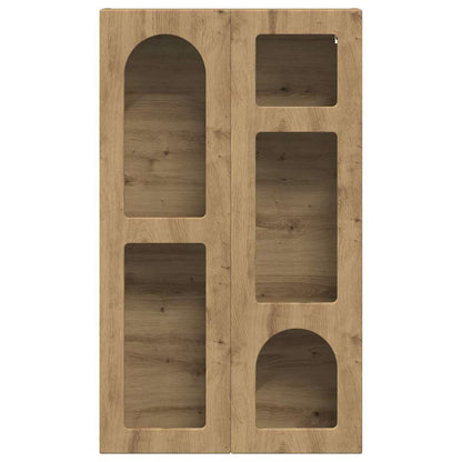 vidaXL Hanging Cabinet with Shelf ELST Artisan Oak 59 x 20 x 100 cm 5