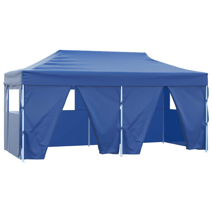 Party Tent 292 x 580 x 315 cm Oxford Fabric Yes with 4 Sidewalls Blue