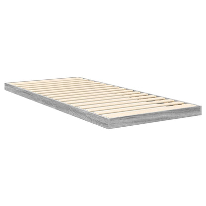 vidaXL Floor Bed Frame Sonoma 75 x 190 cm Engineered Wood 5