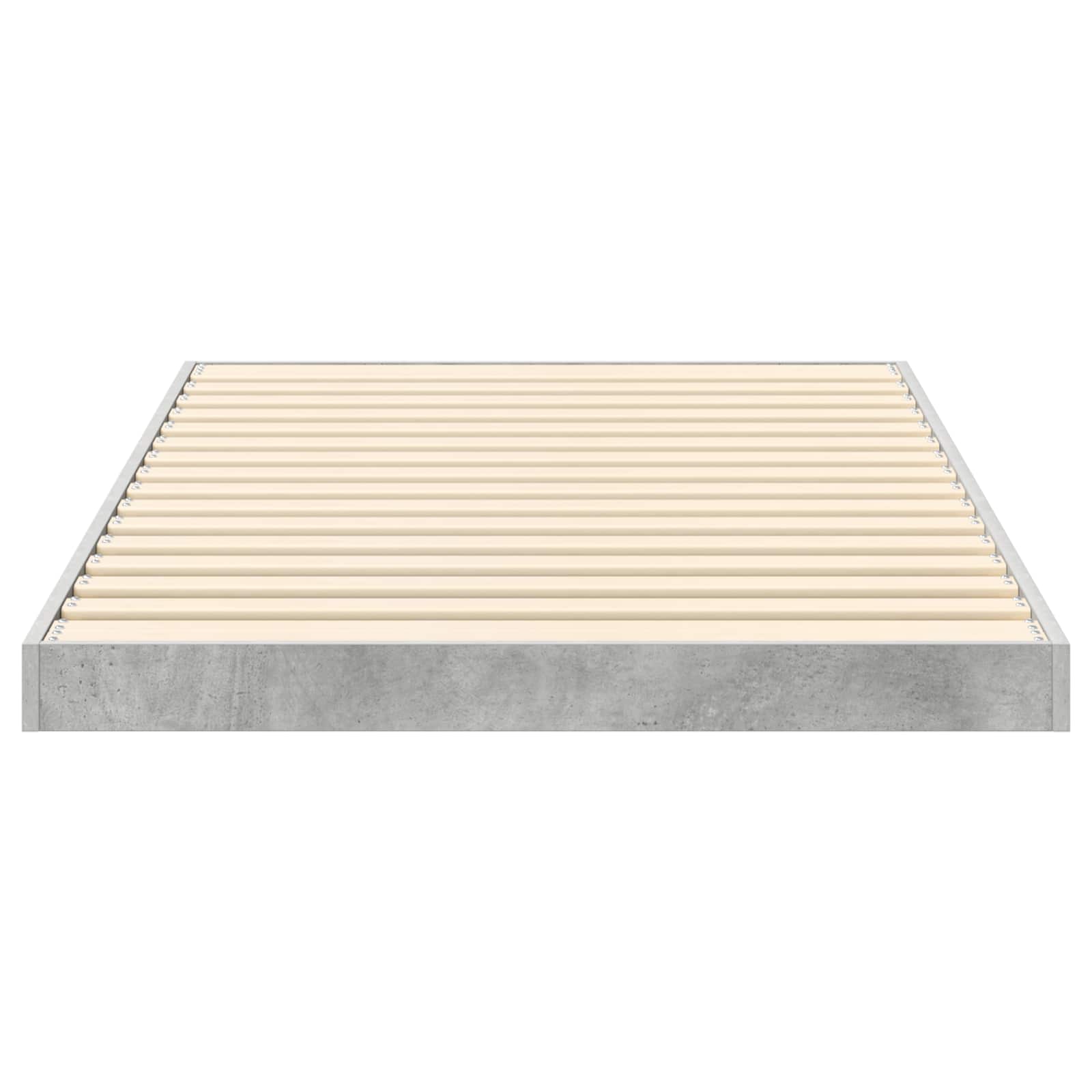 vidaXL Floor Bed Frame Concrete Grey 80 x 200 cm Engineered Wood 6