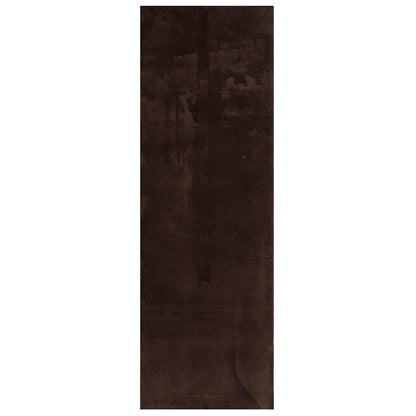 vidaXL Medium Pile Soft and Washable Rug HUARTE Brown 250 x 80 cm 2
