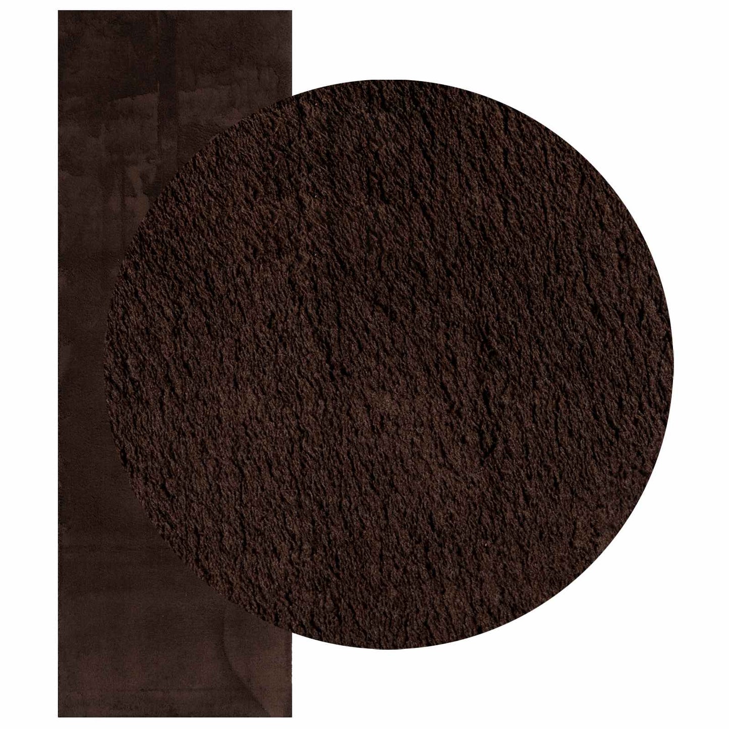 vidaXL Medium Pile Soft and Washable Rug HUARTE Brown 250 x 80 cm 3