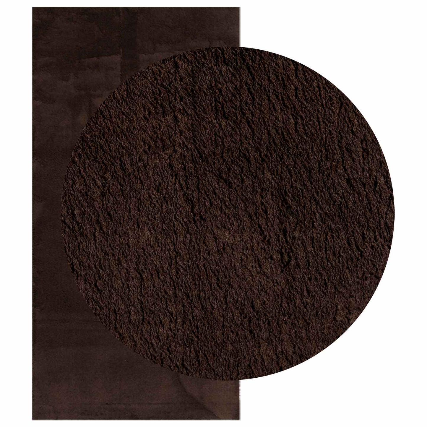 vidaXL Medium Pile Soft and Washable Rug HUARTE Brown 200 x 100 cm 3